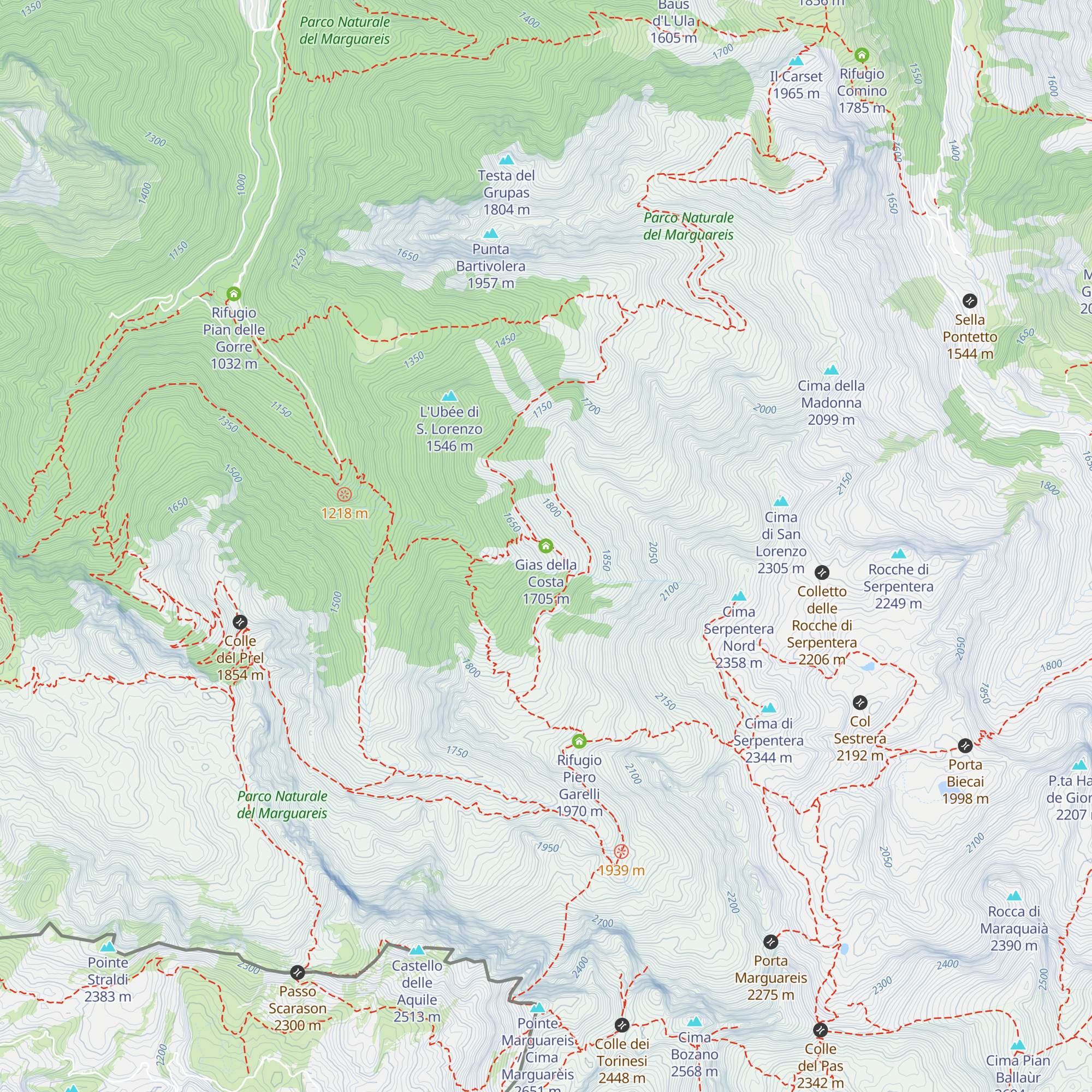 Gias della Costa map