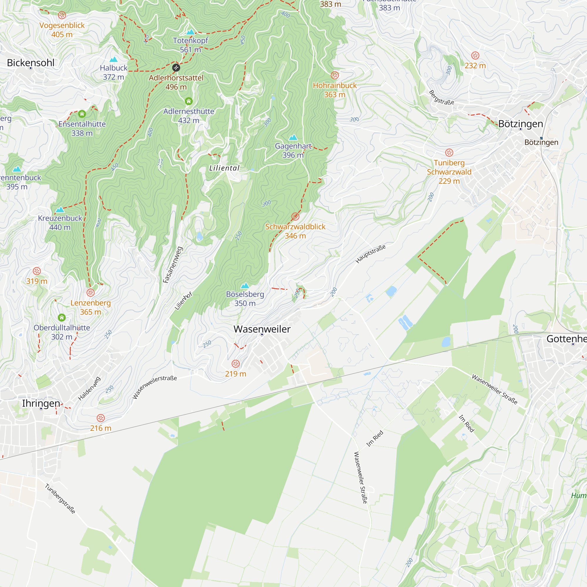 Wanderhütte Kinzgen map
