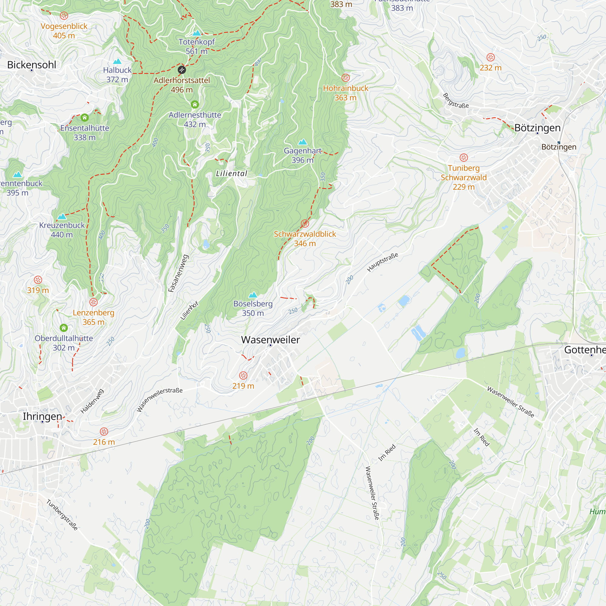 Wanderhütte Kinzgen map