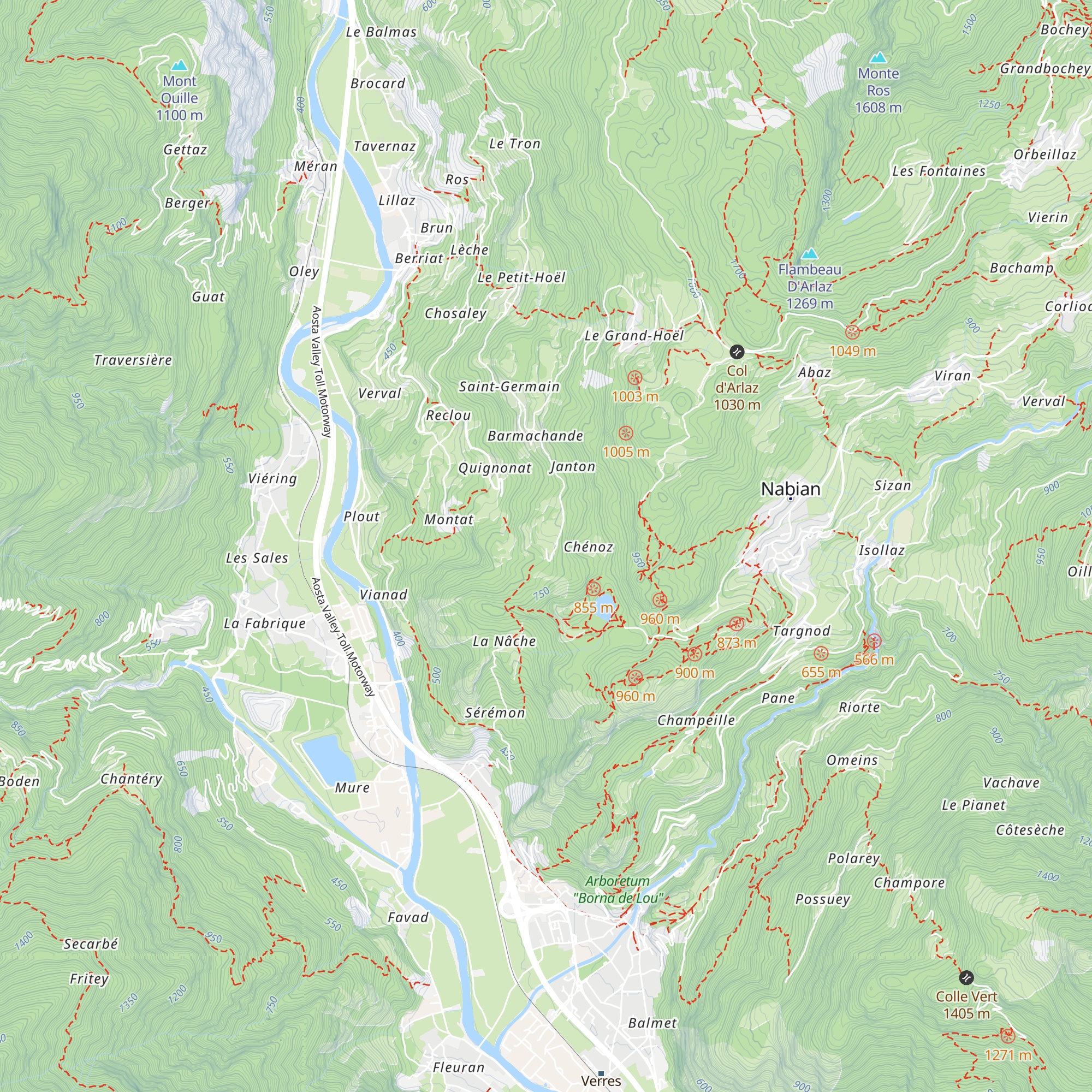 B&B La Majon de fohten map