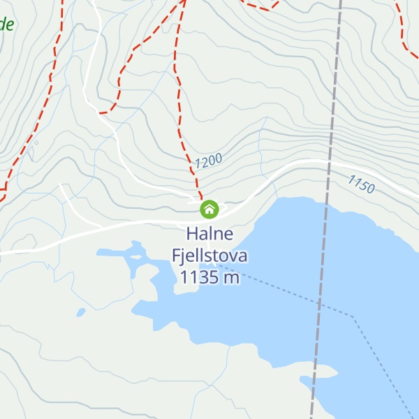Map of Halne Fjellstova