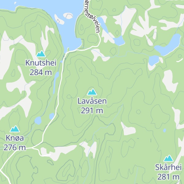 Map of Lavåsen