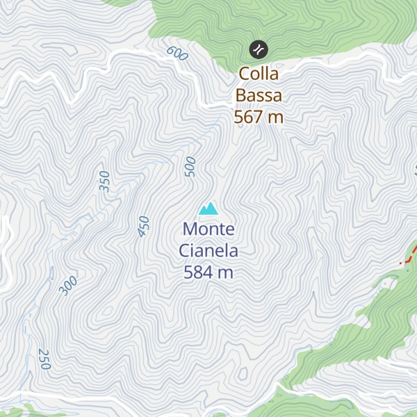 Map of Monte Cianela