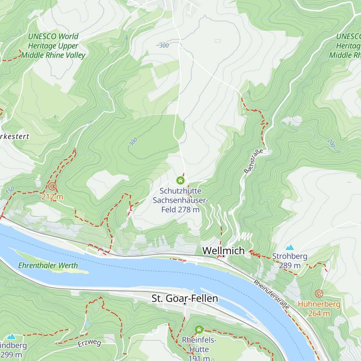 Schutzhütte Sachsenhäuser-Feld map