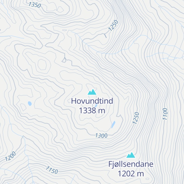Map of Hovundtind