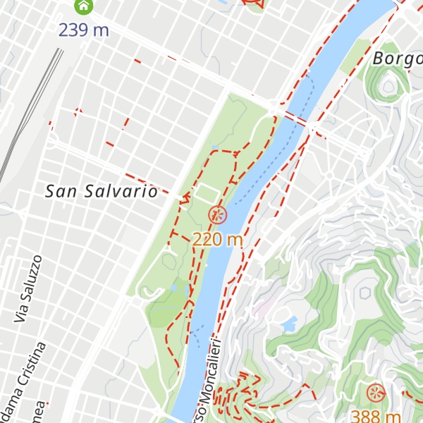 Map of Castello del Valentino