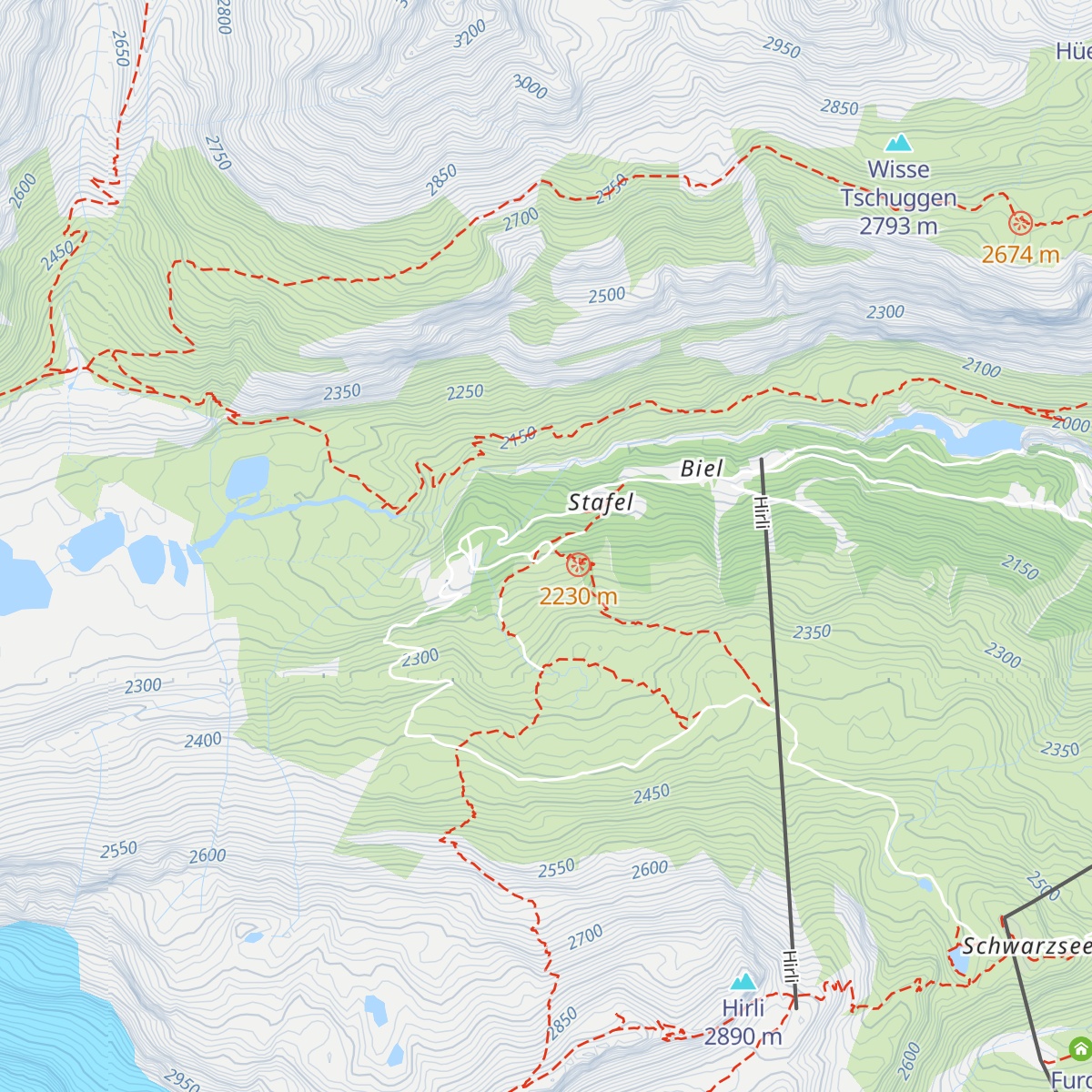 Stafelalp map