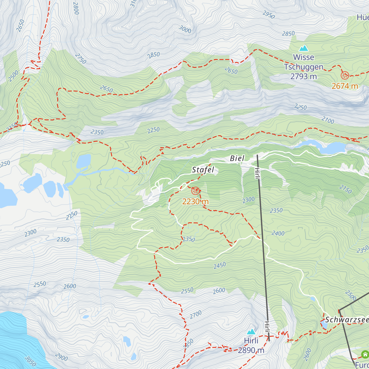 Stafelalp map