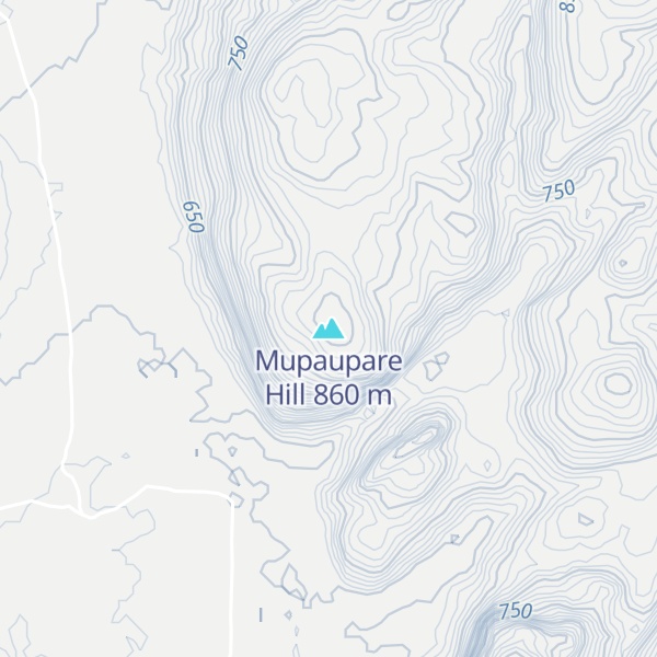 Map of Mupaupare Hill