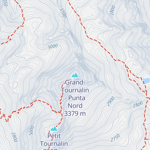 Map of Grand-Tournalin - Punta Nord