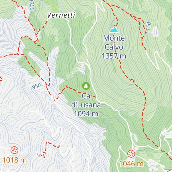 Map of Ca d'Lusana