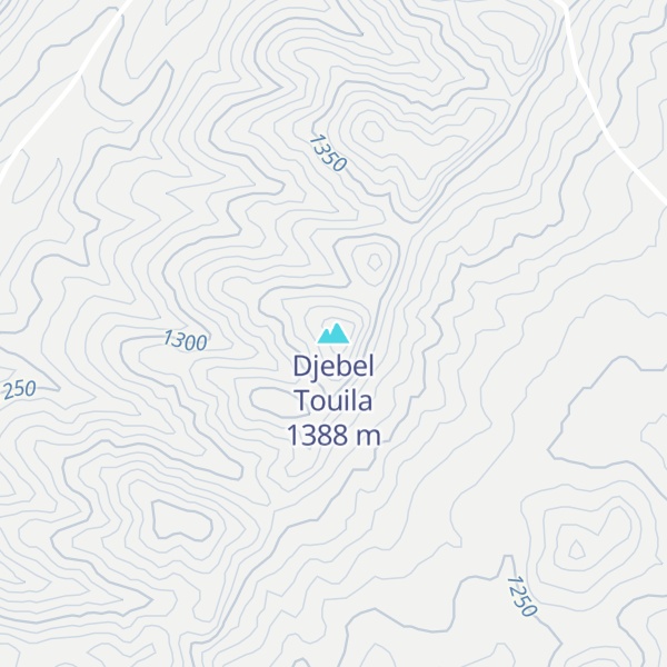 Map of Djebel Touila