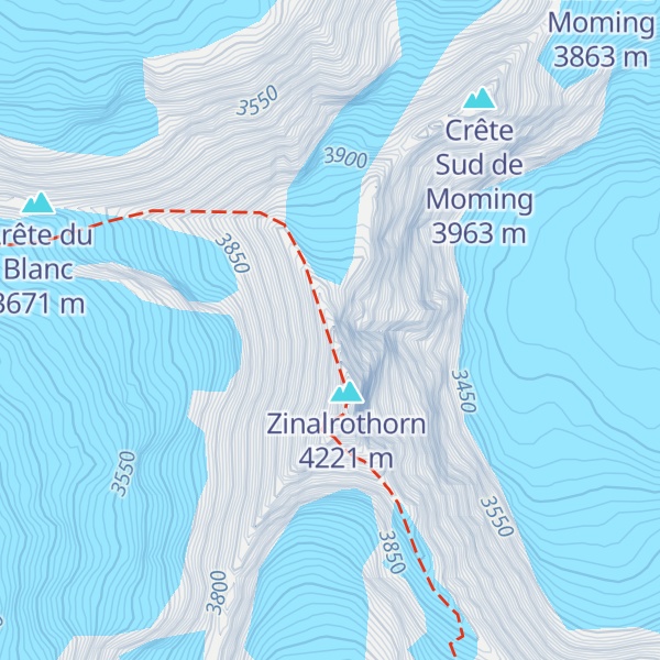 Map of L'Epaule du Rothorn