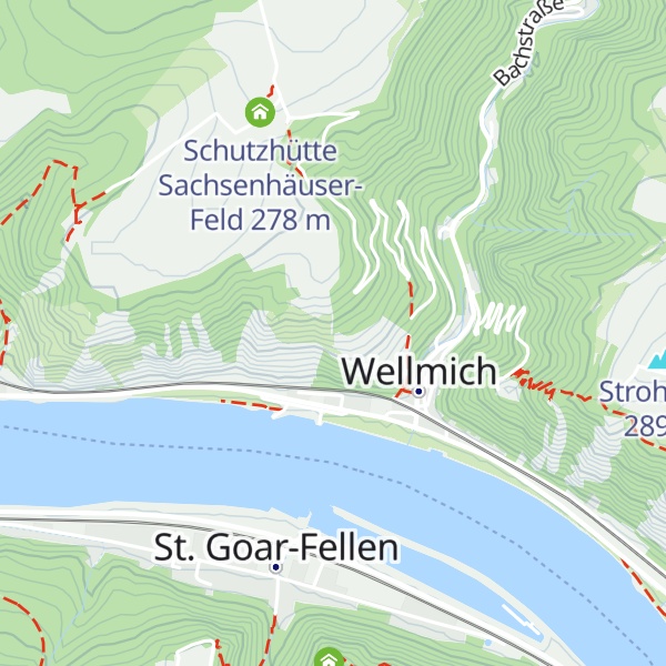 Map of Schutzhütte Rheinblick