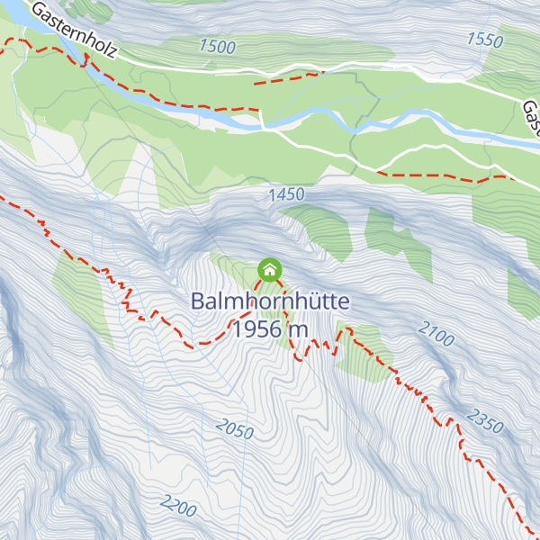 Map of Balmhornhütte