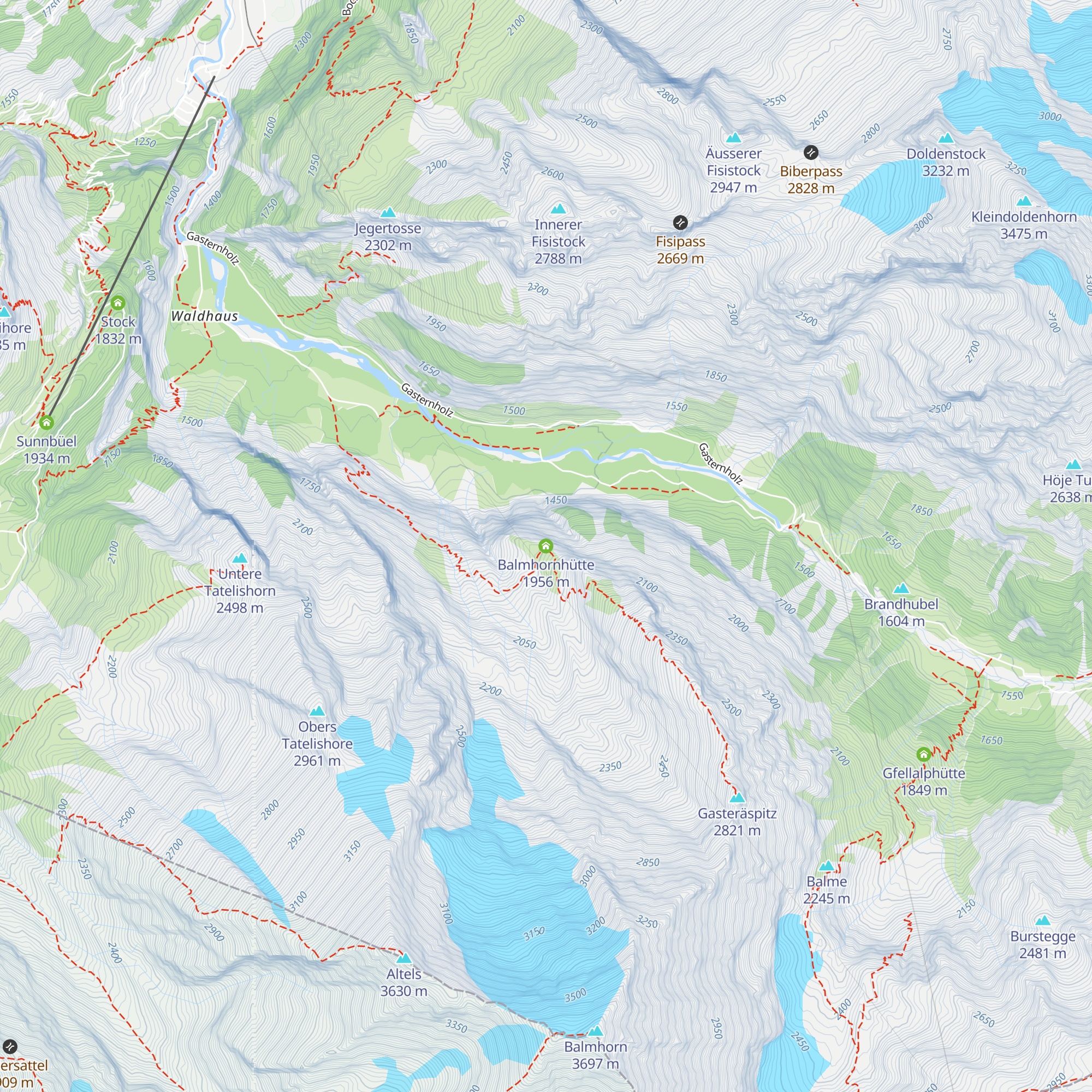 Balmhornhütte map