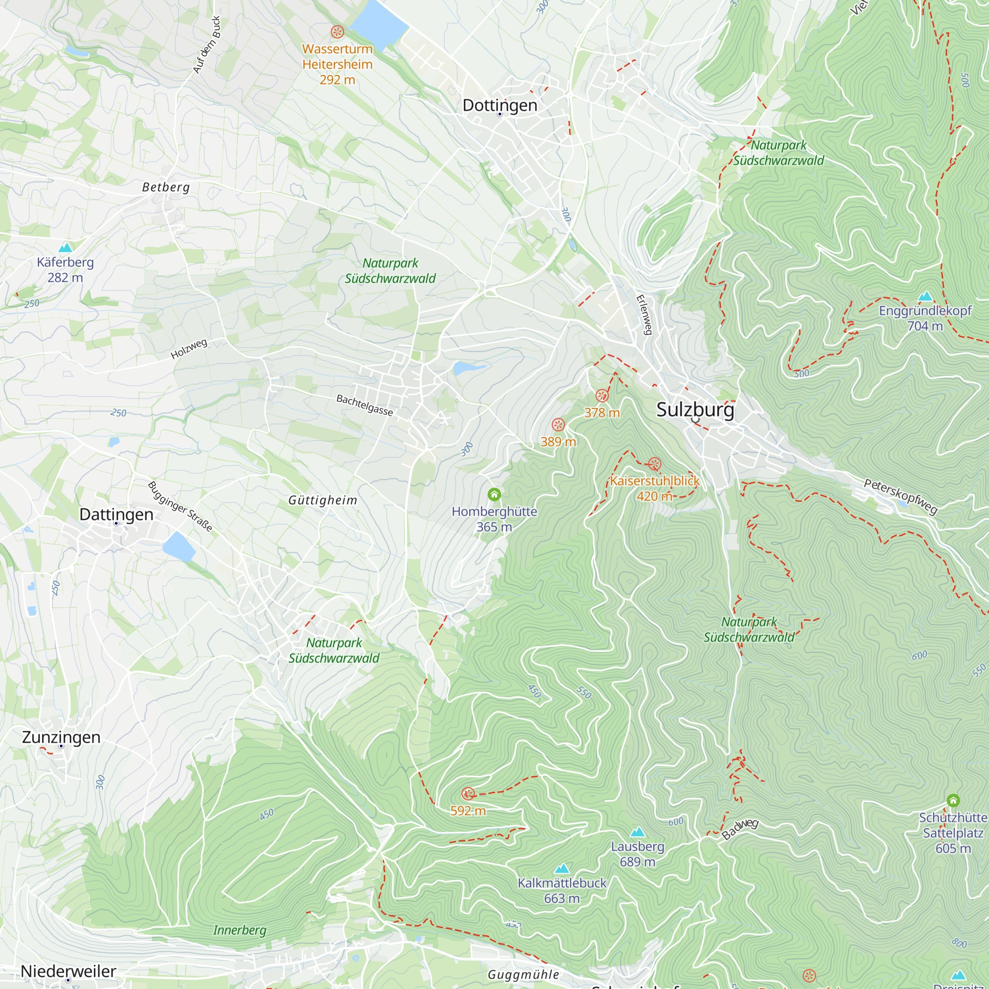 Homberghütte map