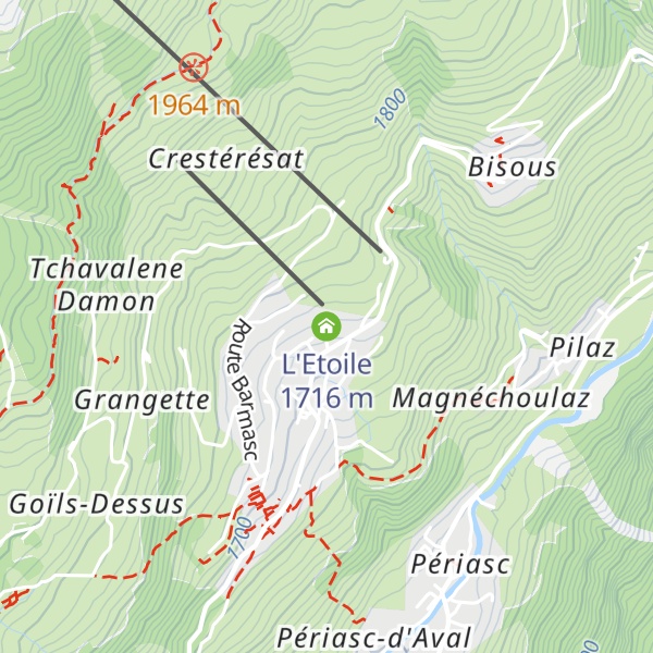 Map of L'Etoile