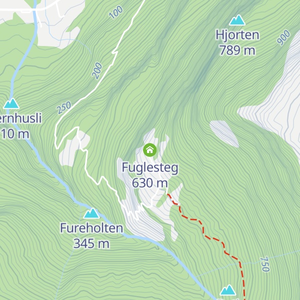 Map of Fuglesteg