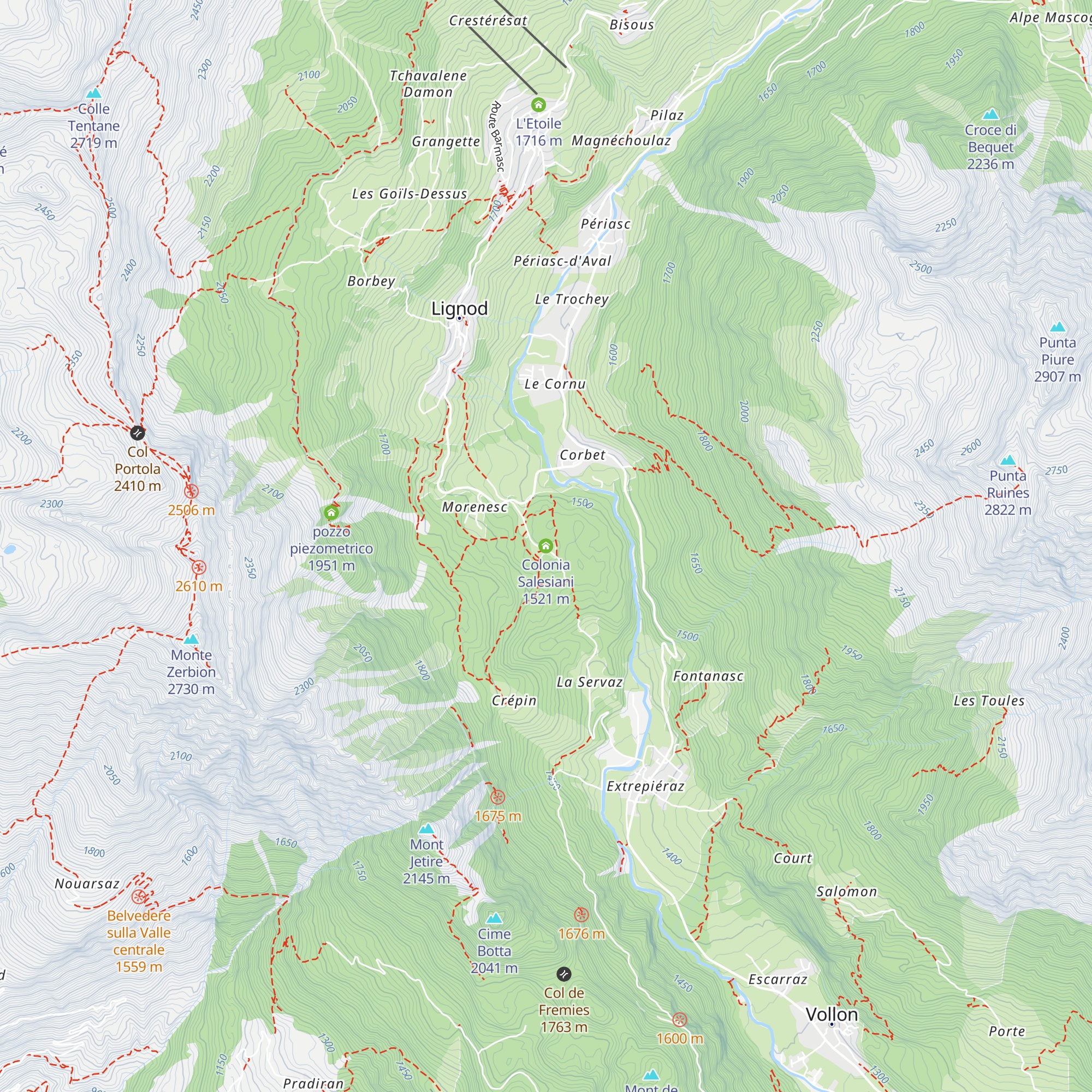 Colonia Salesiani map
