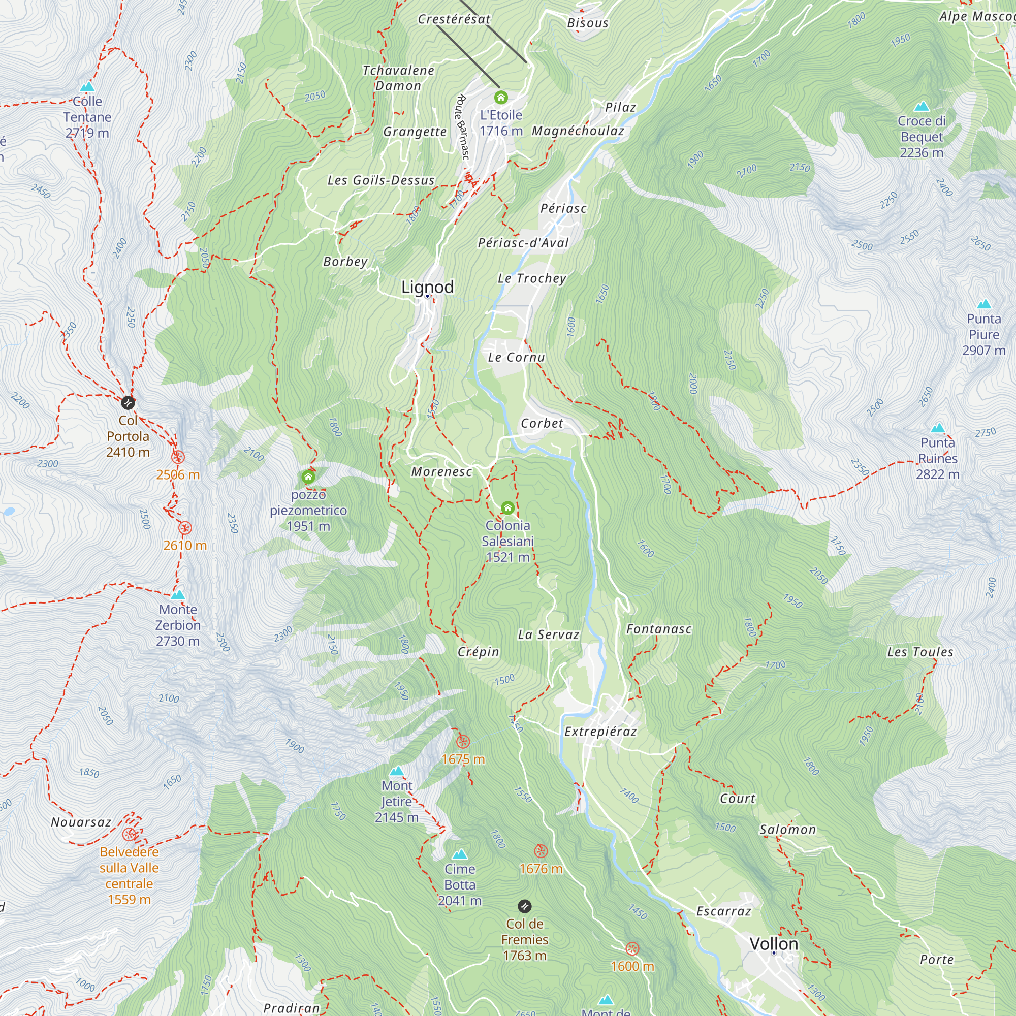 Colonia Salesiani map
