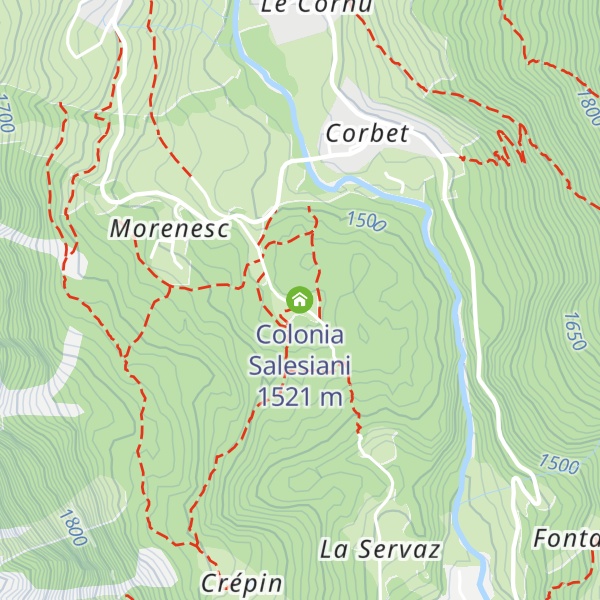 Map of Colonia Salesiani