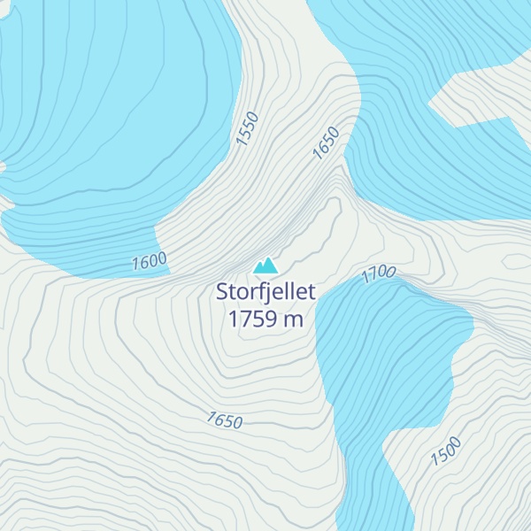 Map of Storfjellet