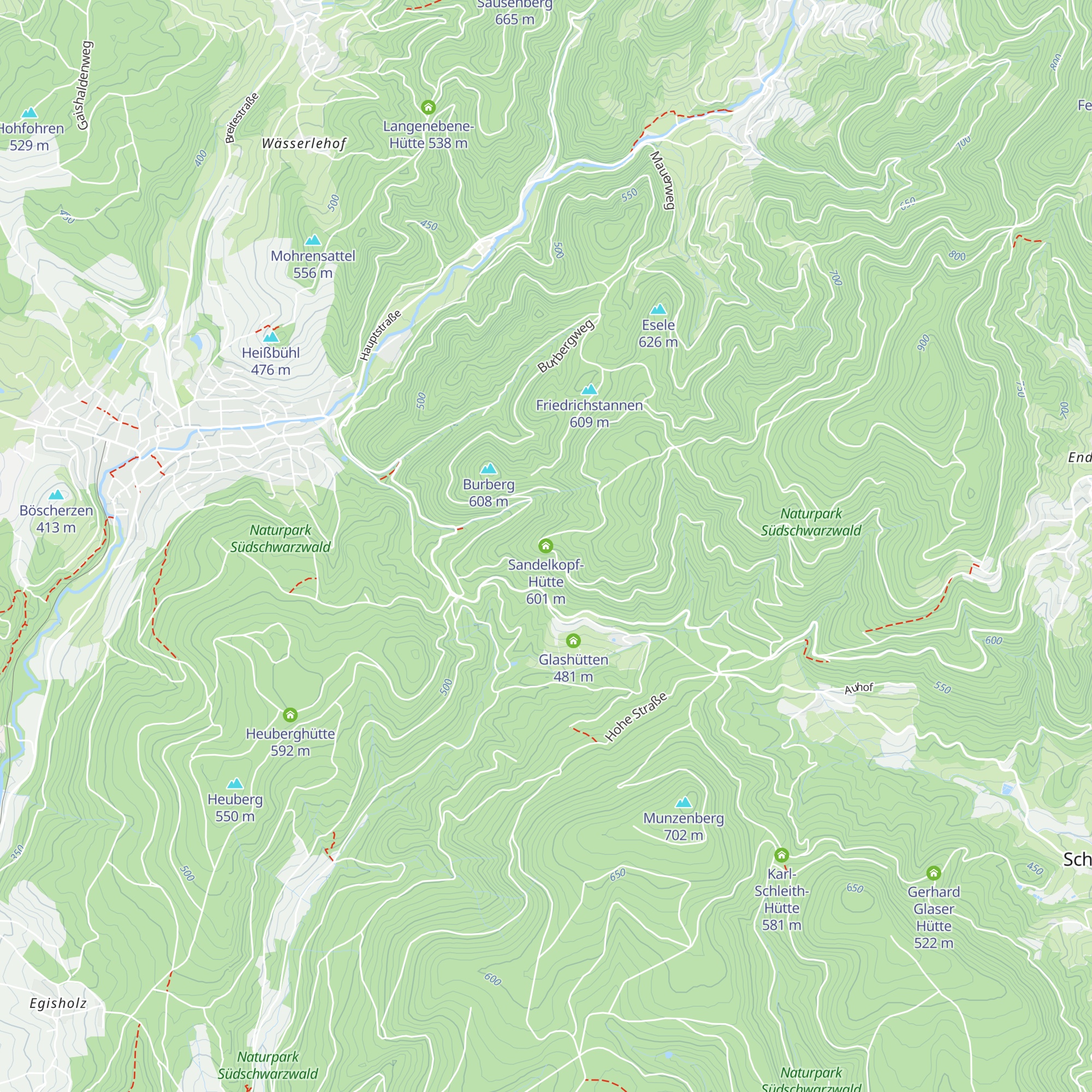 Sandelkopf-Hütte map