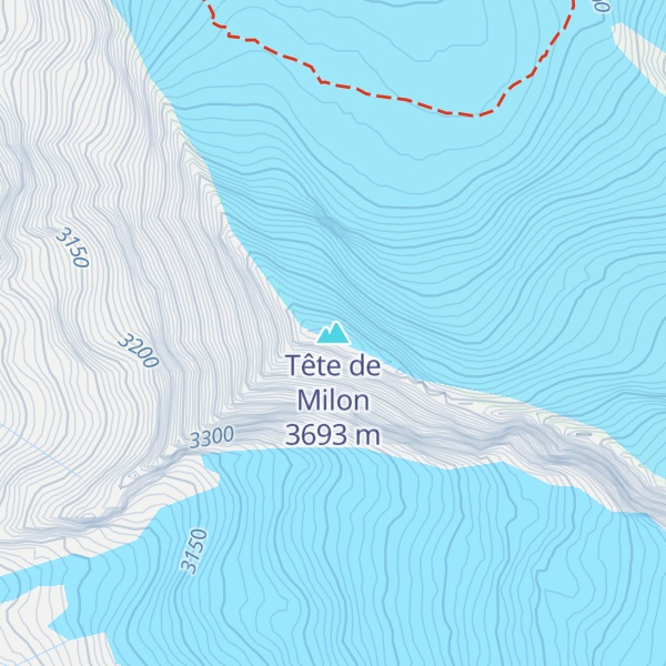 Map of Tête de Milon