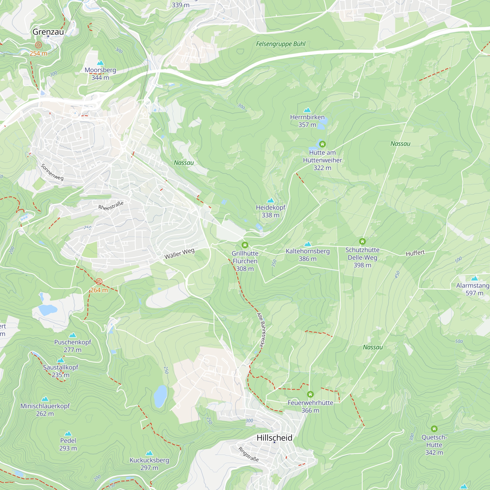Grillhütte Flürchen map