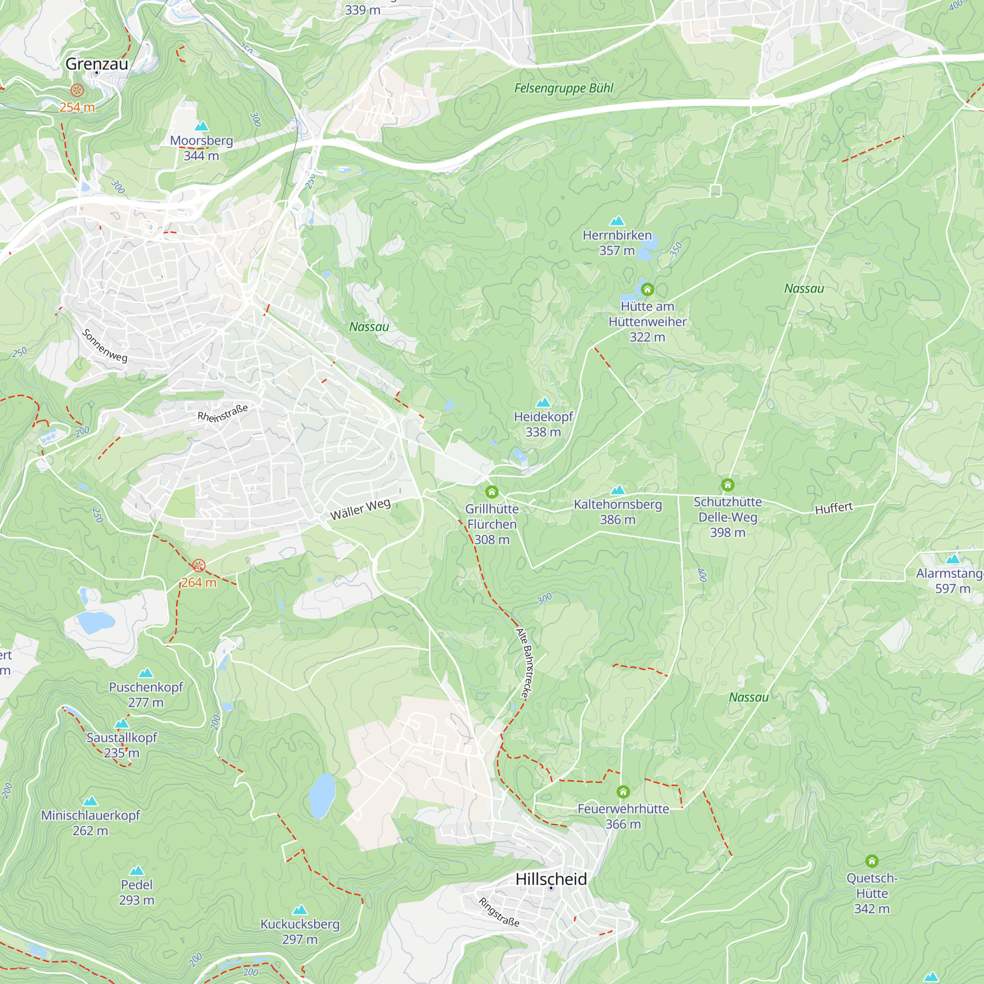 Grillhütte Flürchen map