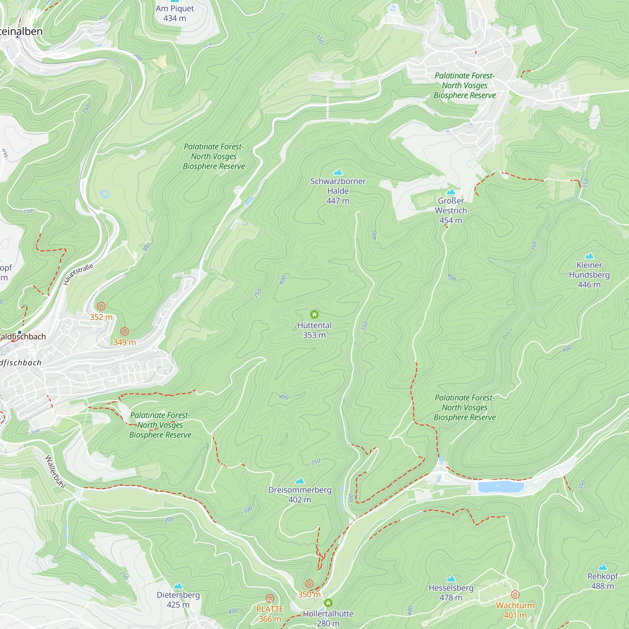 Hüttental map