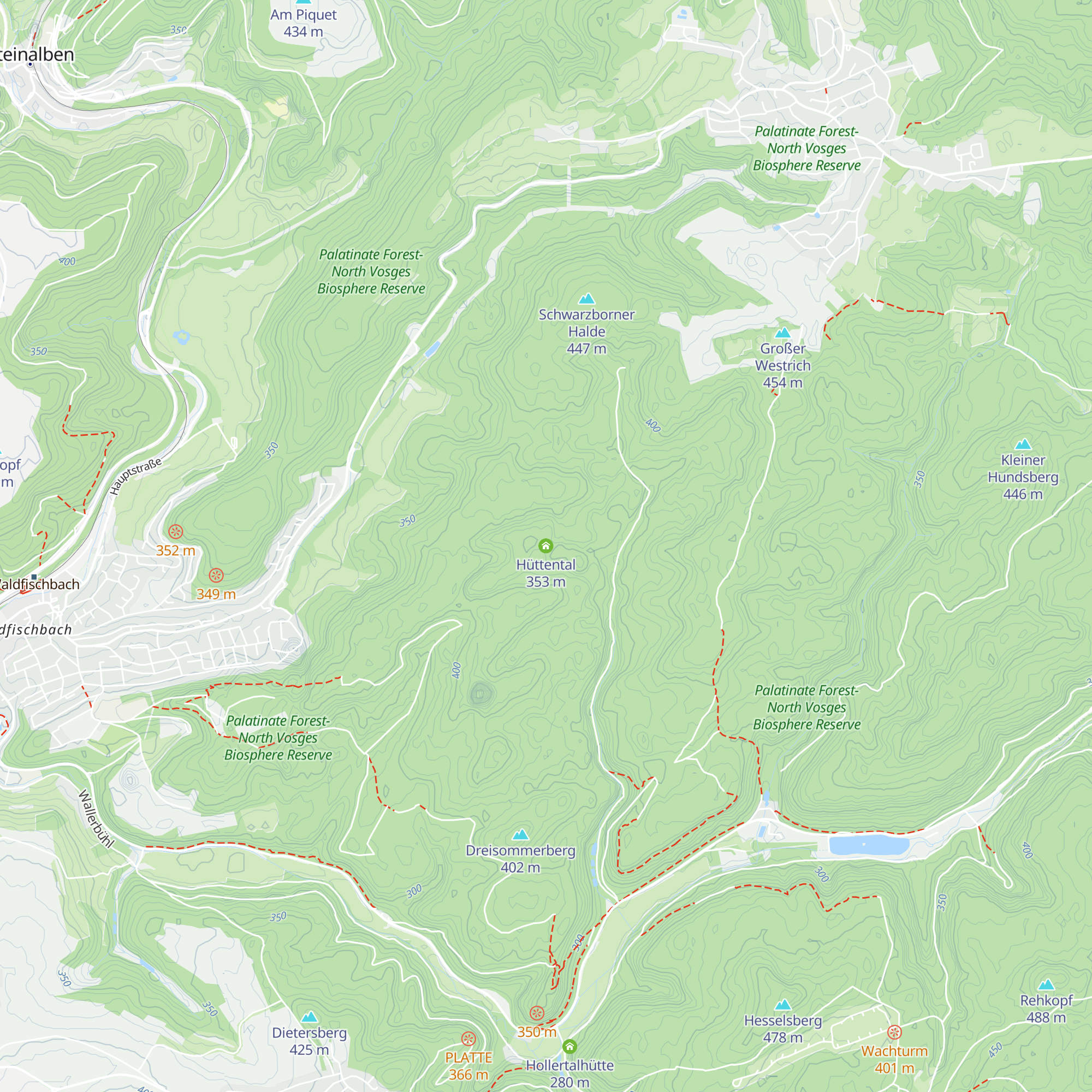 Hüttental map
