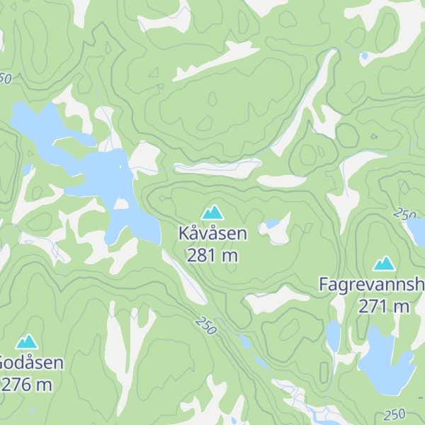 Map of Kåvåsen