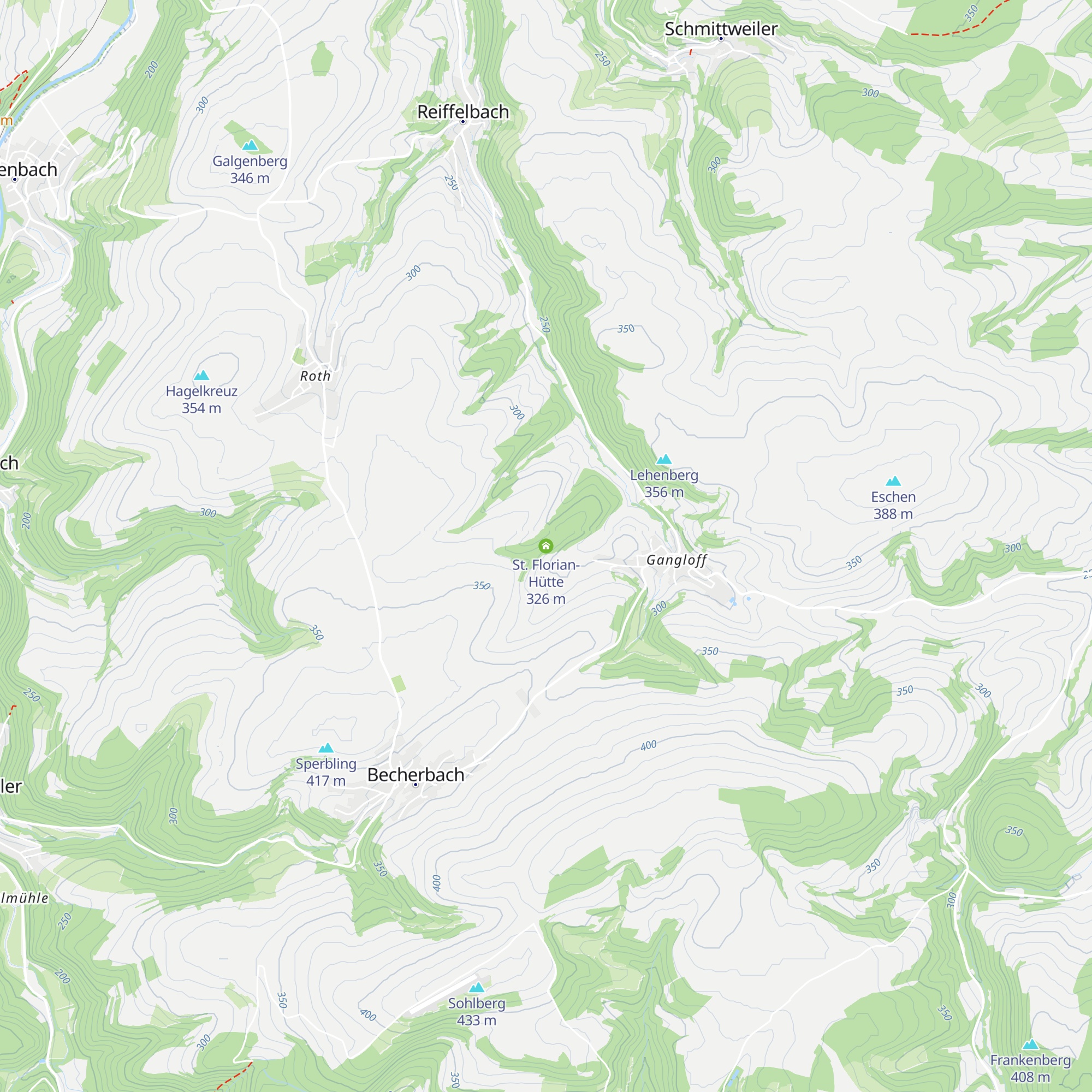 St. Florian-Hütte map
