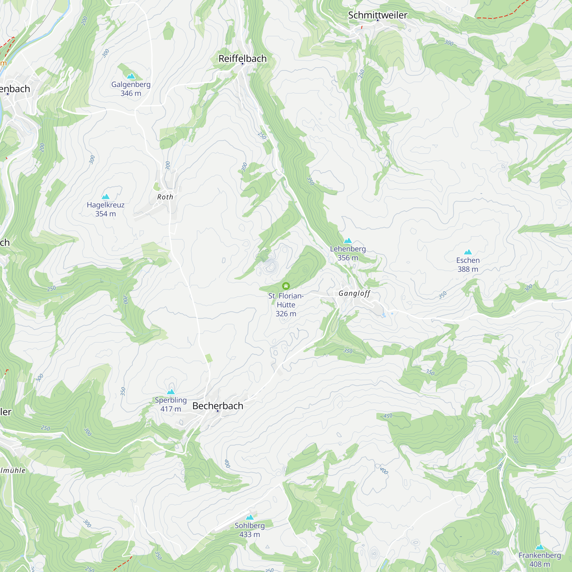 St. Florian-Hütte map