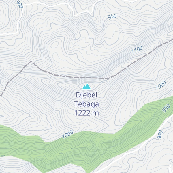 Map of Djebel Tebaga