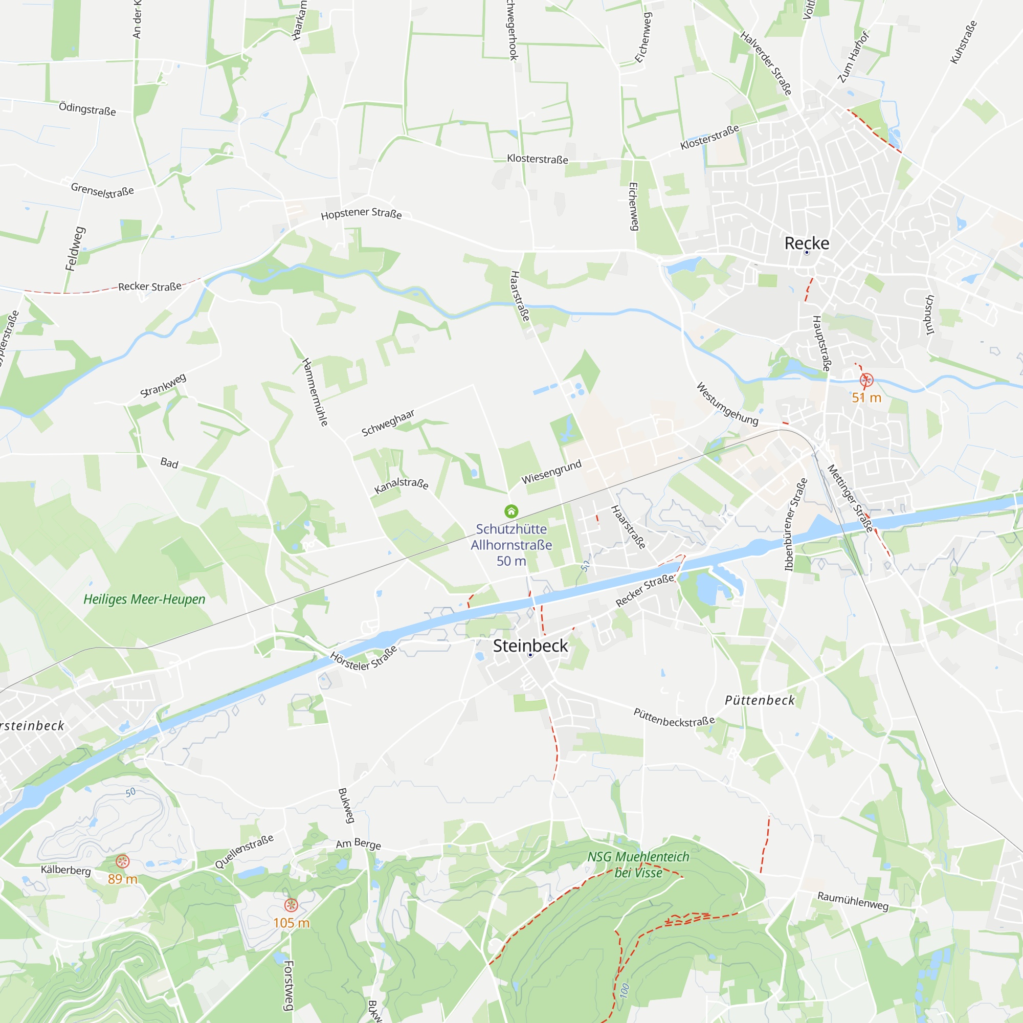 Schutzhütte Allhornstraße map