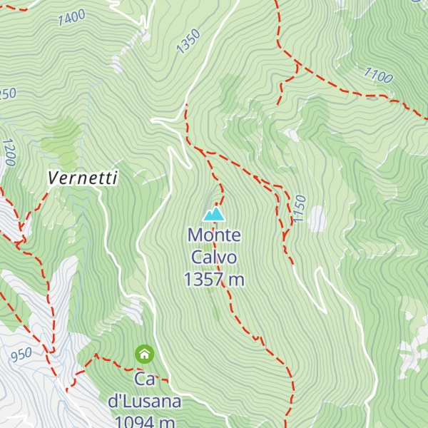 Map of Monte Calvo