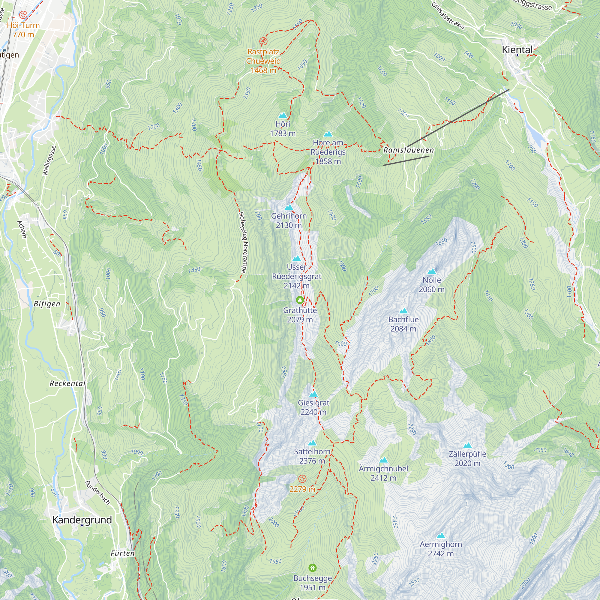 Grathütte map