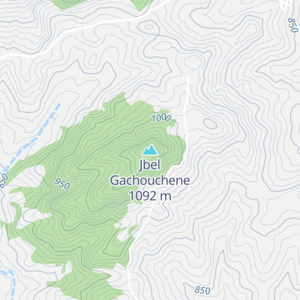 Map of Jbel Gachouchene
