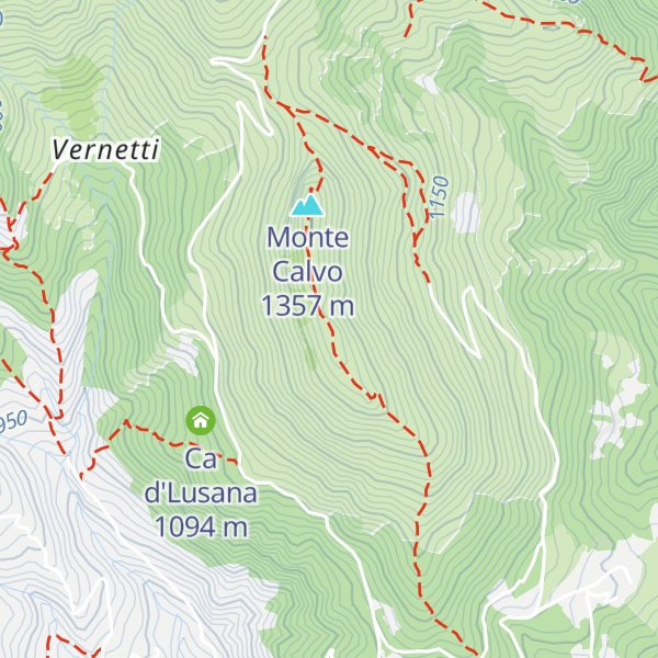 Map of Monte Calvo sud