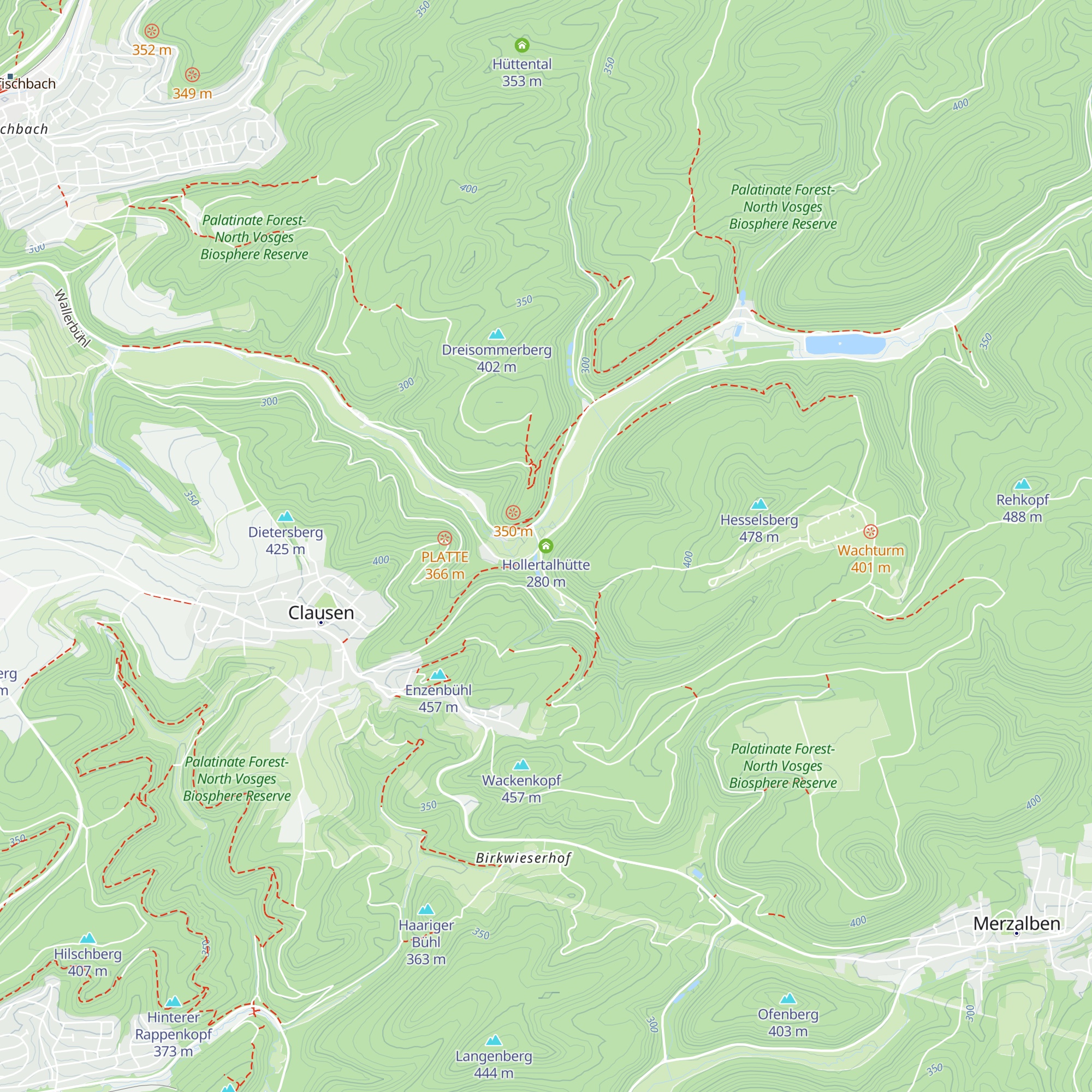 Hollertalhütte map