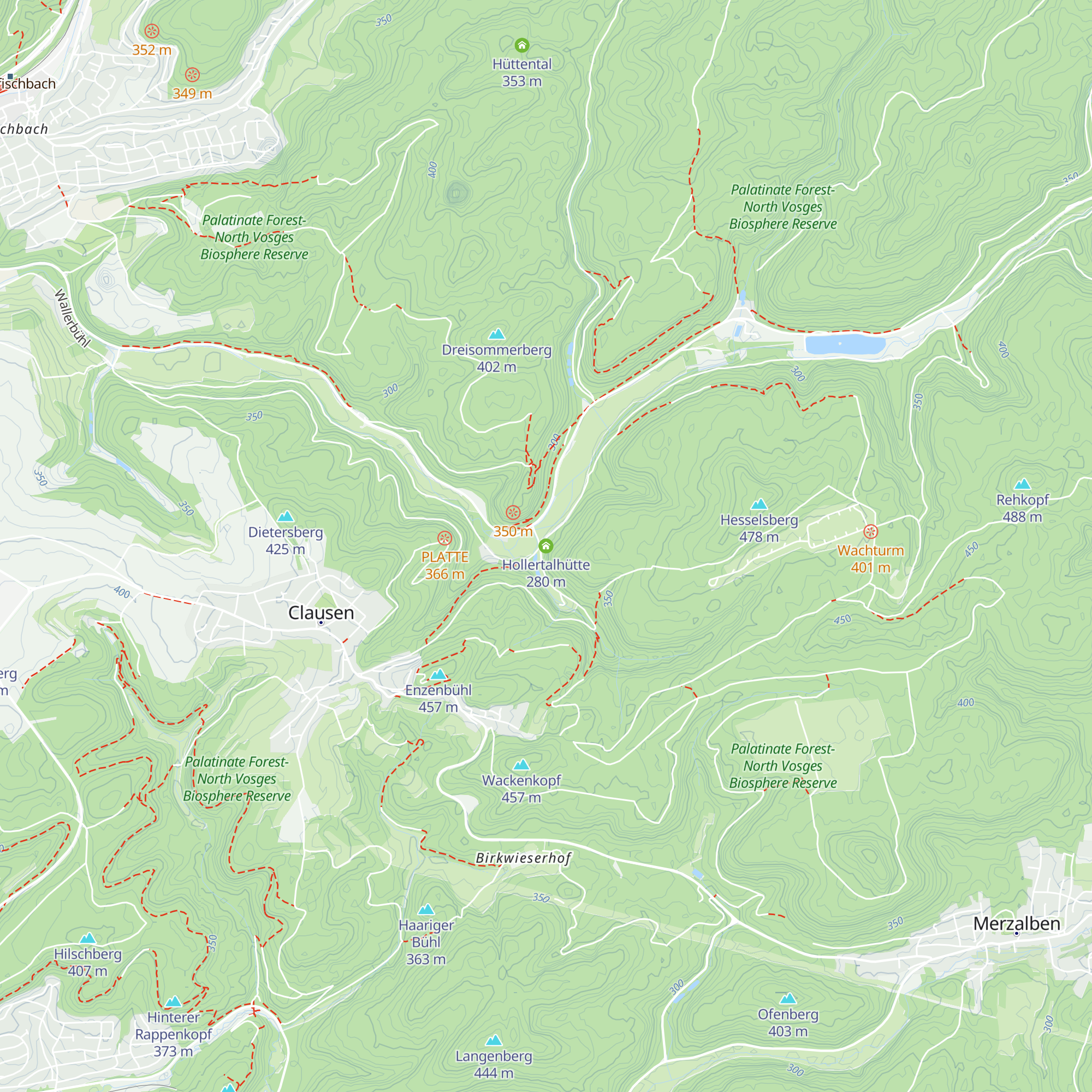 Hollertalhütte map
