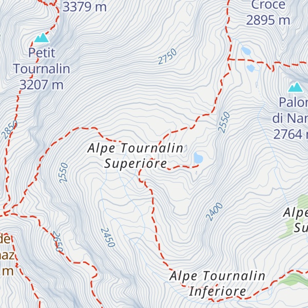 Map of Rifugio Grand Tournalin