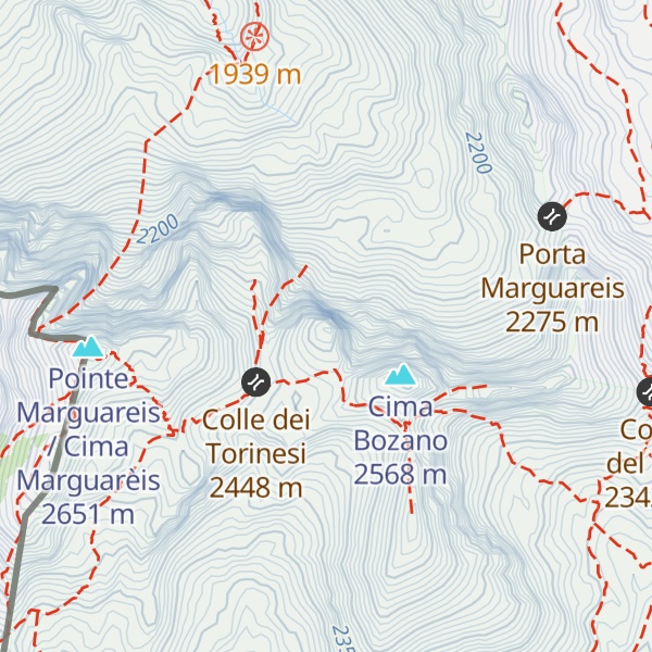 Map of Cima Pareto