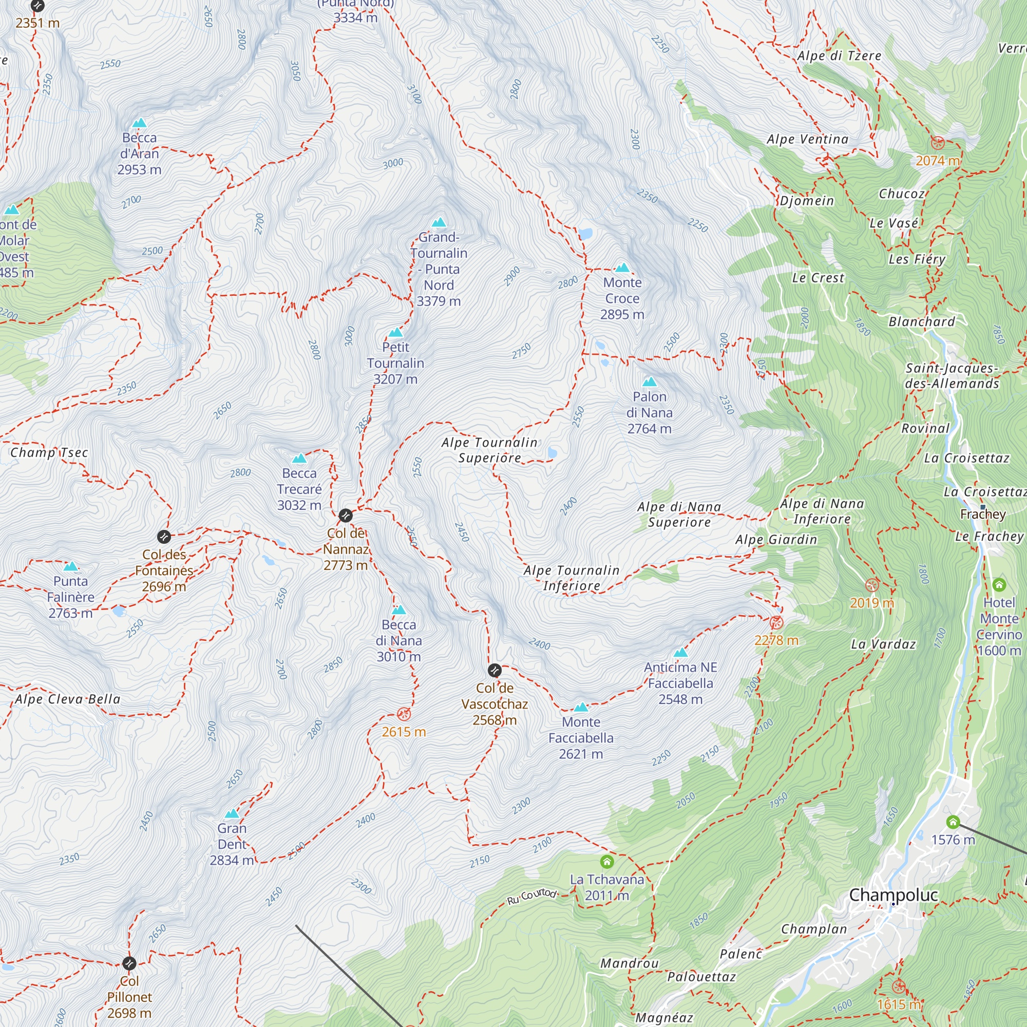 Casotto Biejin map