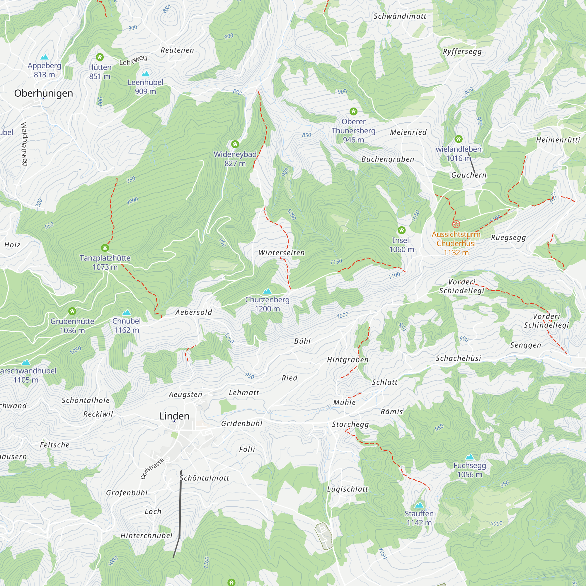 Bergrestaurant Ringgis map