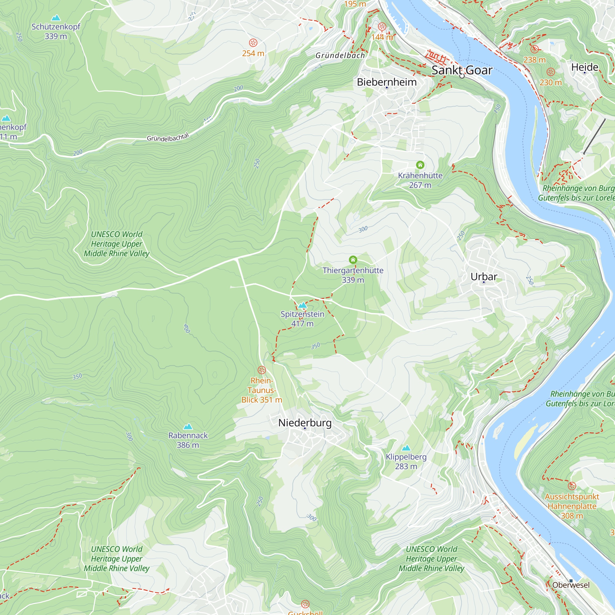 Wanderhütte Spitzestein map