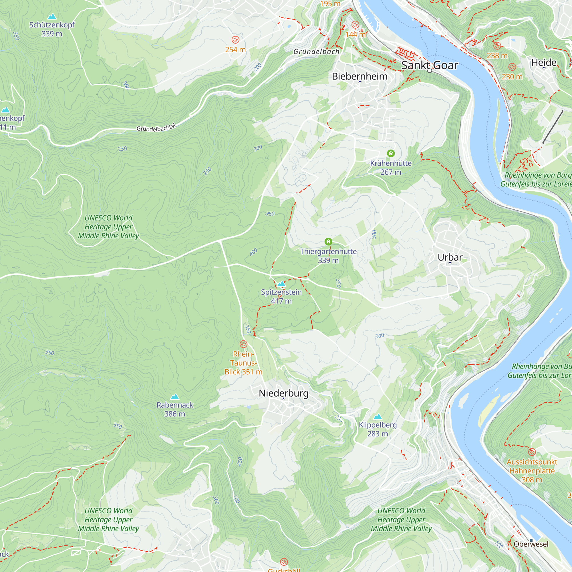 Wanderhütte Spitzestein map